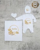Resim yzc home size dair... Bt K20 Isimli Kız Bebek Battaniye Tulum Şapka Eldiven Set 