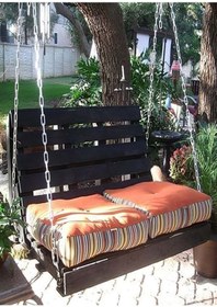 Resim Bamena Wood Clover Ahşap Salıncak 