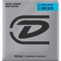 Resim Jim Dunlop DBSBN45125 Super Bright Nickel Wound 5 Telli Bas Gitar Teli (45-125) 