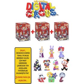 Resim 3 Adet Amazing Digital Circus All Star Mini Figür 5 Cm 3 Kutu İçinde 3 Adet Sürpriz Karakter Geliyor 