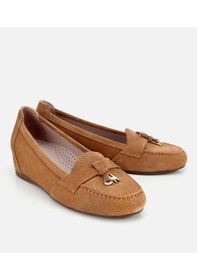 Resim Hotiç Kadın Süet Deri Taba Dolgu Topuklu Rahat Günlük Loafer 01ayh315600a340 01ayh315600a340 Taba 