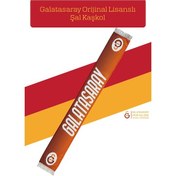 Resim Galatasaray Lisanslı Şal Kaşkol Sarı - Kırmızı 