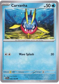 Resim Carvanha 042/162 - Temporal Forces - Pokemon Kartı Mint 
