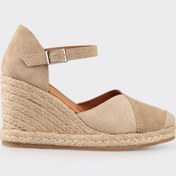 Resim Elle Naturel Deri Kadın Espadril 