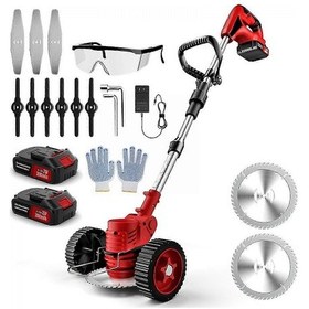 Resim Kolay Çim Bakımı Ve Düzeltme İçin Tekerlekli Akülü Ot Biçme Makinesi Avrupa Fişi 