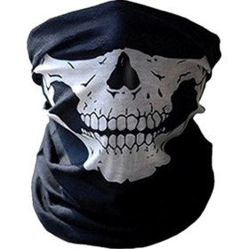 Resim Chaoduo Shop Beyaz Kafatası Stili Spor Üçgen Maske Bisiklet Bandana Yürüyüş Kamp Avcılık Koşu Ordu Bisiklet Askeri Taktik Boyun Örtüsü Kadın Erkek Atkılar (Yurt Dışından) 