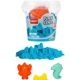 Resim CRAFY Oyun Kumu Seti Mavi 450 g 