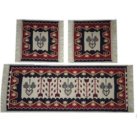 Resim Oto Koltuk Kilim Takımı 3 Parça - Başaklı 