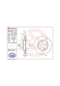 Resim Brembo 09957410 Fren Diski On 3503011u1510 517120q100 517121f000 - 2 Adettir 