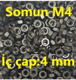Resim M4 Somun Iç Çap:4 MM (20 Adet) Ar.10 N11.43995 
