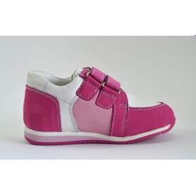 Resim Bayrak Hakiki Deri Ortopedik Cırtlı Pembe Kız Bebek Spor Ayakkabı (426186669) Pembe 