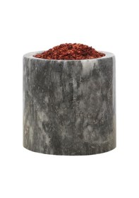 Resim Roza Mermer Baharatlık 8x8 Cm Mermer Tuzluk Masaüstü Baharatlık Siyah 