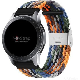 Resim NovStrap Xiaomi Watch S1-S1 Active ile Uyumlu Kordon Kayış (22mm) Flexible Elastik Örgü Kayış 