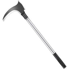 Resim Dofolink Mangan Çelik Çift Kılıçlı Mower, Uzun Saplı Orman Ve Tarım Aracı, Ot Kesme, Ağaç Kesme, 40 Cm Çelik Boru İle Dikişli 