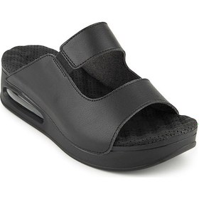 Resim Muya Beso Anatomik Air Max Tabanlı Topuk Dikeni Kadın Terlik Siyah 