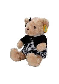 Resim Sevimli Elbiseli Peluş Ayı 37 Cm Yumuşacık Hediye Ayıcık Çok Renkli 