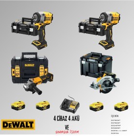 Resim Dewalt DCF922NT + DCF922NT + DCG407NT + DCS565NT Adet 5 Amper Akü + Şarj Aleti Set 