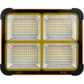 Resim Portatif 200W LED Projektör, Telefon Şarj ve 3 Renk Modu ile Güçlü Aydınlatma 