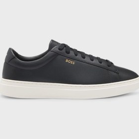 Resim BOSS Hakiki Deri Logolu Sneaker Ayakkabı Erkek AYAKKABI 50536480 002 