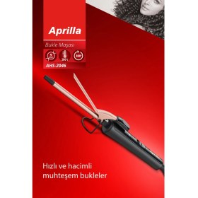 Resim 9 mm Bukle Şekillendirici Maşa, Kıvırma Aracı, Siyah 