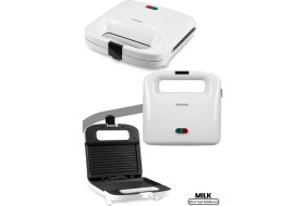 Resim Woodhub Pratik ve Şık Tost ve Izgara Makinesi, Beyaz, Hızlı Pişirme 