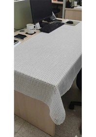 Resim İp Desenli Masa Örtüsü Kaliteli Hasır 140 X 150 Cm Şeffaf Masa Ör Çok Renkli 