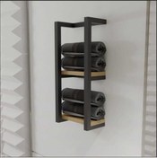 Resim lyla concept Açelya Metal Raf Organizer Ve Havluluk Siyah 