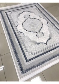 Resim Liparis Halı Toscana 314gm Serisi Triko Akrilik Salon Oturma Yatak Odası Halısı Gri - Mavi 