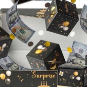 Resim 10/16 Adet Açılır Sürpriz Hediye Kutuları Nakit Patlaması ile, Hediyeler İçin Para Hediye Kutuları, Kutular Zıplayarak Kutlama 