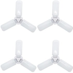 Resim Mini 3 Uzun Yaprak Led Ampul, 30w 3000lm, E27/e26, Garaj, Atölye, İç Ve Dış Mekanlar İçin 4'lü Paket 