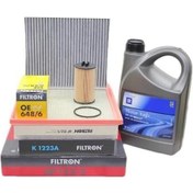 Resim Opel İnsignia 1.4 Turbo Benzinli Motor Bakım Seti Filtron Gm 5w30 