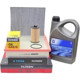 Resim Opel İnsignia 1.4 Turbo Benzinli Motor Bakım Seti Filtron Gm 5w30 