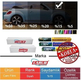 Resim Carub Cam Filmi 152cmx60m Çizilmez Dblck%15 2115-s 