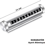 Resim caraks Araç ön cam telefon numarası şifre tip çevirmeli numaratör alüminyum malzeme yapıştırmalı kaliteli 