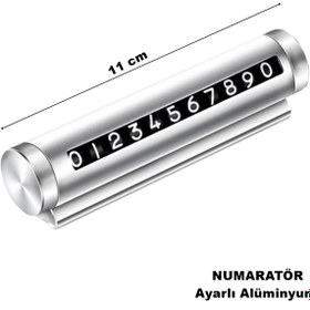 Resim caraks Araç ön cam telefon numarası şifre tip çevirmeli numaratör alüminyum malzeme yapıştırmalı kaliteli 