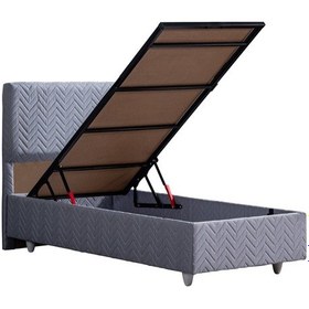 Resim Setaymobilya Baza, Kristal Tek Kişilik Baza + Başlık Seti 