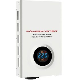 Resim Powermaster 1000Va Otomatik Voltaj Kombi Regülatörü Slım-1000 