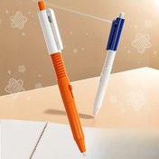 Resim Sihirli Su Püskürtme Kalem - Eğlenceli Sıkıştırma Kalem Şakası, Turuncu ve Mavi Saplı Su Tabancası Kalem, PVC Malzeme, Rastgele Renk Seçimi, Eğlenceli Ağız Temizleme Gag Oyuncak için İdeal, Su Püskürtme Kalem | Eğlenceli Kalem Tasarımı | PVC Yapımı 