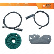 Resim Mercedes CLK W209 C209 A209 2002-2009 İçin Arka Sol Cam Kriko Set 