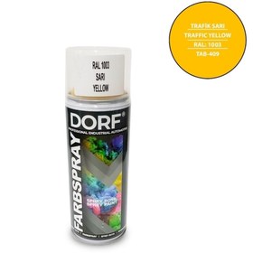 Resim dorf Sarı Sprey Boya Taksi Sarısı Akrilik Boya Ral1003 400ml 
