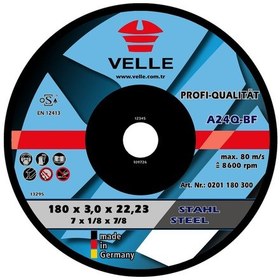 Resim Velle 180x3 Metal Kesme Taşı 