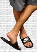 Resim Nike Futura Benassi Slide Black Unisex Siyah Terlik Tek Bantlı 