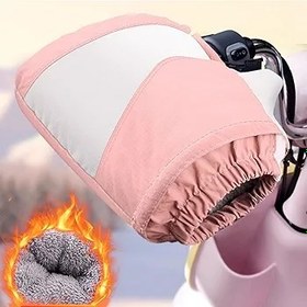 Resim Bisiklet Eldiveni - Rüzgar Geçirmez Sıcak Eldiven Pofudukları | Rüzgar Geçirmez Scooter Kapağı Tüm Mevsim Kullanım Motosiklet ATV Kar Motorsikleti Sürüşü için 