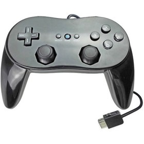 Resim Nintendo Wii İçin Klasik Kablolu Oyun Denetleyicisi Oyun Uzaktan Kumandası Siyah 