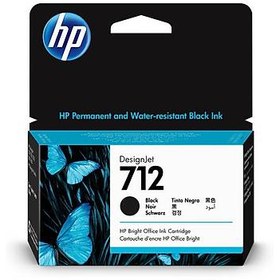 Resim HP 3ED70A 712 38-ml Black DesignJet Ink 