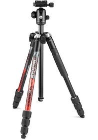 Resim Manfrotto MKELMII4BK-BH Alüminyum Tripod Kit - Kırmızı Manfrotto