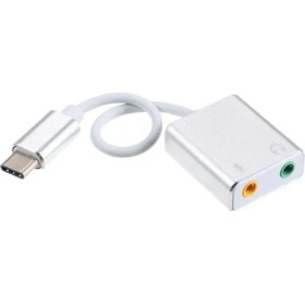 Resim Derwell Type-C Tipi Harici Ses Kartı Adaptörü Hi-Fi Magic Voice 7.1 Ch Ses Kartı Adaptörü Kulaklık Mikrofon Dizüstü Çevirici Yüksek Hızlı Type Ses Kartı 