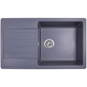 Resim Simpex Tek Göz Damlalıklı Granit Eviye Antrasit 86x50cm 