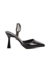 Resim Ayakmod 417603 Z Siyah Taşlı Kadın Topuklu Ayakkabı Stiletto Siyah 