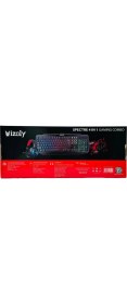 Resim İzoly Spectre 4 In 1 Gaming Combo Klavye+Mouse+Kulaklık+Mousepad Seti 